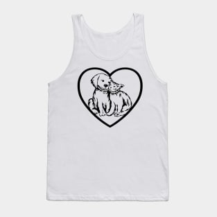 Dog Cat Heart Tank Top